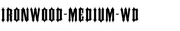 IRONWOOD-Medium Wd Regular.ttf