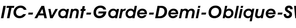 ITC Avant Garde SWA Demi Oblique.ttf
