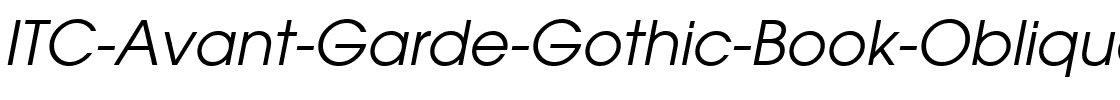 ITC Avant Garde Gothic Livret Oblique.ttf