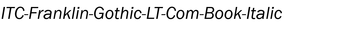 ITCFranklinGothic LT Com BkIt Regular.ttf