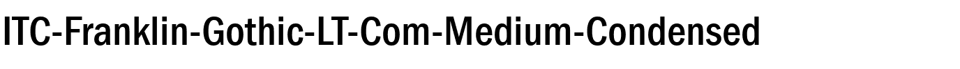 ITCFranklinGothic LT Com MdCn Regular.ttf