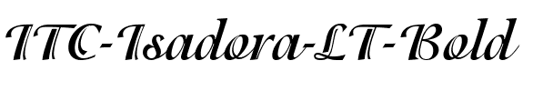 Isadora LT Regular Bold.ttf