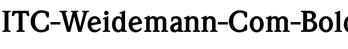 ITC Weidemann Com Bold Regular.ttf