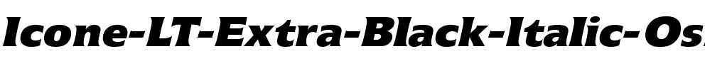 Icone LT ExtraBlackOsF Italic.ttf