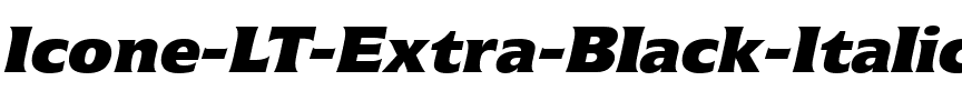 Icone LT ExtraBlack Italic.ttf