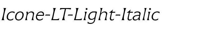 Icone LT Light Italic.ttf