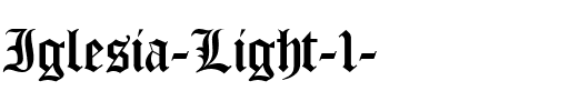 Iglesia Light.ttf