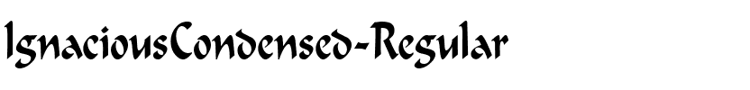 IgnaciousCondensed Normal.ttf