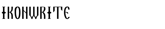 IkonWrite Normal.ttf