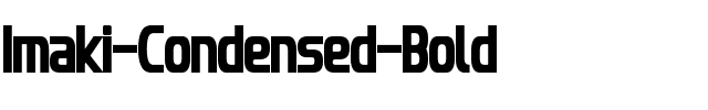 Imaki Condensed Bold.ttf
