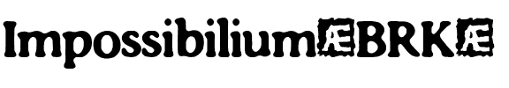 Impossibilium (BRK) Regular.ttf