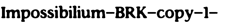 Impossibilium BRK Regular.ttf