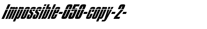 Impossible – 050 Regular.ttf