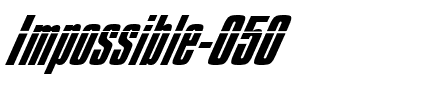 Impossible – 050 Regular.ttf