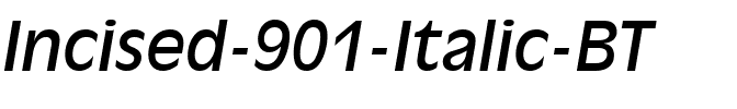 Incised901 BT Italic.ttf