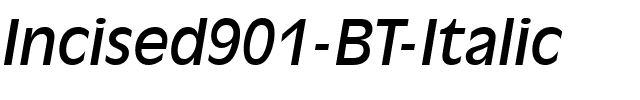 Incised901 BT Italic.ttf