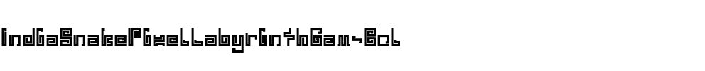 India Snake Pixel Labyrinth Gam Bold.otf