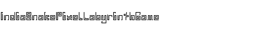 India Snake Pixel Labyrinth Gam Regular.otf