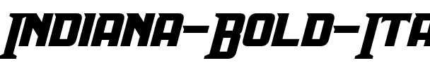 Indiana Bold Italic.otf