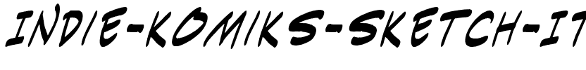 Indie Komiks Sketch Italic.ttf