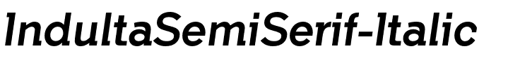 Indulta SemiSerif Italic.otf