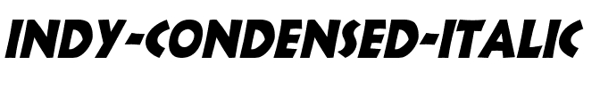 Indy Condensed Italic.ttf