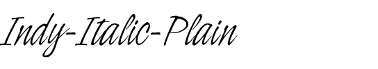Indy Italic Regular.ttf