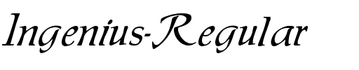 Ingenius Regular.ttf
