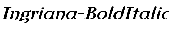 Ingriana BoldItalic.ttf
