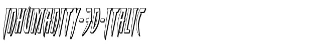 Inhumanity 3D Italic Italic.ttf