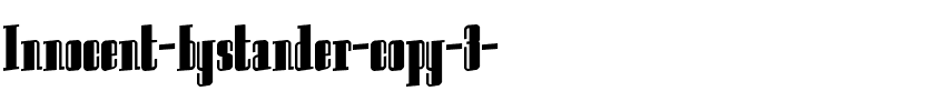 Innocent bystander Regular.ttf
