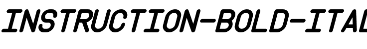 Instruction Bold Italic.otf