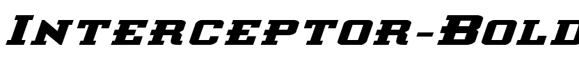 Interceptor Bold ExpItalic Bold ExpItalic.ttf