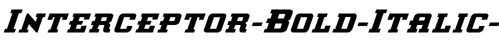 Interceptor Bold Italic Bold Italic.ttf