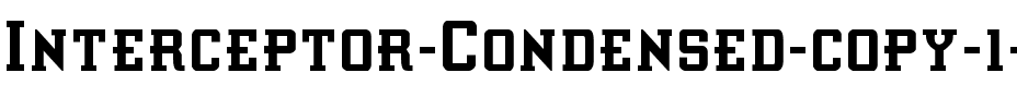 Interceptor Condensed Condensed.ttf