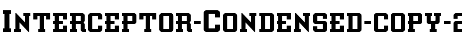 Interceptor Condensed Condensed.ttf