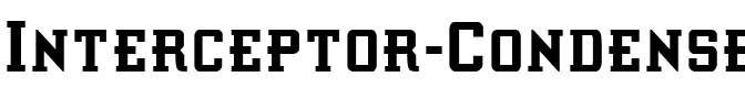 Interceptor Condensed Condensed.ttf
