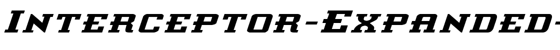 Interceptor Expanded Italic Expanded Italic.ttf