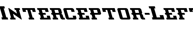 Interceptor Leftalic Italic.ttf