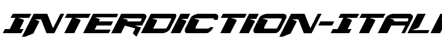 Interdiction Italic Italic.ttf