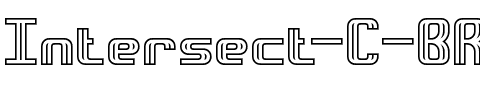 Intersect C BRK Normal.ttf