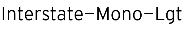 Interstate Mono - Lgt Regular.ttf