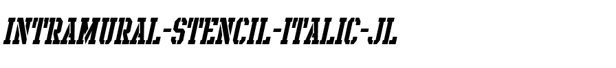 Intramural Stencil Italic JL Regular.ttf
