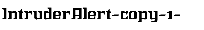 Intruder Alert Regular.ttf