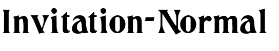 Invitation  Normal.ttf