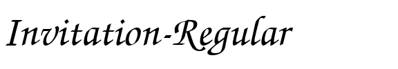 Invitation Regular.ttf