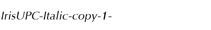 IrisUPC Italic.ttf