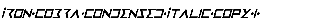 Iron Cobra Condensed Italic Condensed Italic.ttf