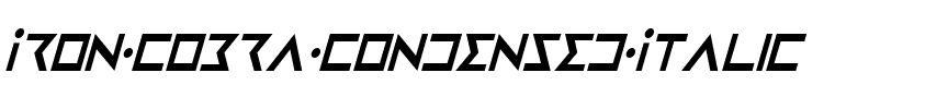 Iron Cobra Condensed Italic Condensed Italic.ttf