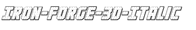 Iron Forge 3D Italic Italic.ttf